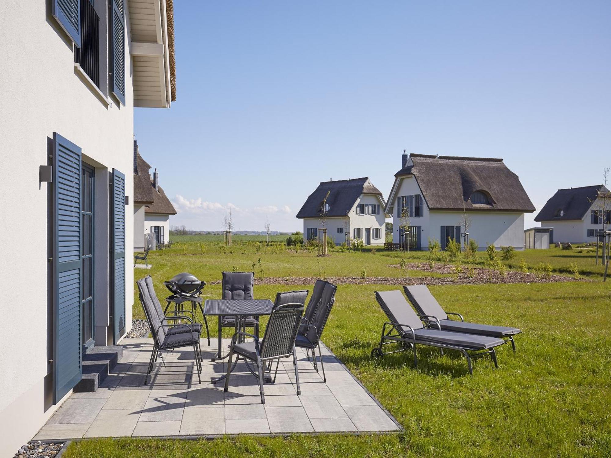 Reetland Am Meer - Premium Reetdachvilla Mit 3 Schlafzimmern, Sauna Und Kamin F07 Dranske Εξωτερικό φωτογραφία